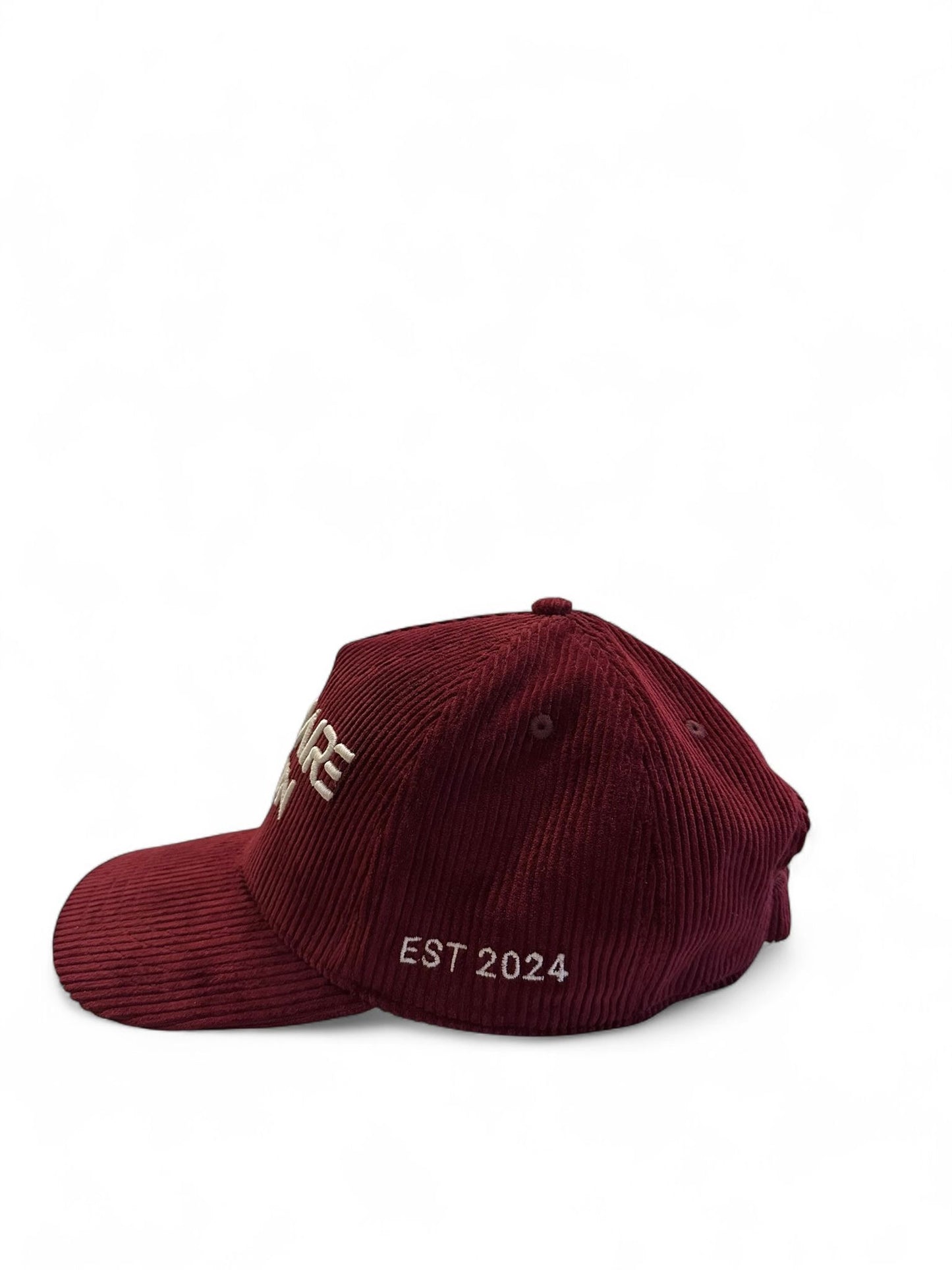 Burgundy/Maroon Corduroy Retro Cap