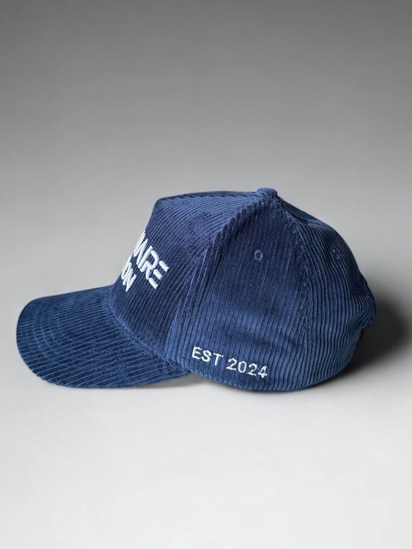 Velvet Blue Corduroy Retro Cap